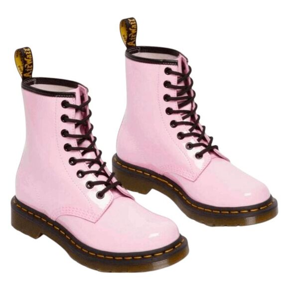 DR. MARTENS 1460 Pink Patent Leather Boot Size 5 - Picture 1 of 10
